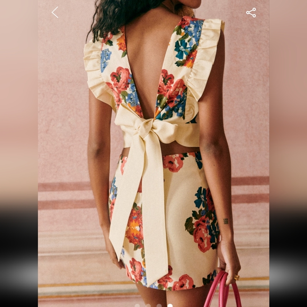 Sezane Maximilia Floral Mini Skirt - Picture 4 of 5